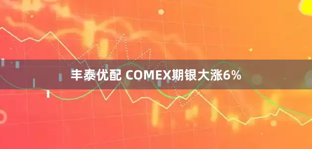 丰泰优配 COMEX期银大涨6%
